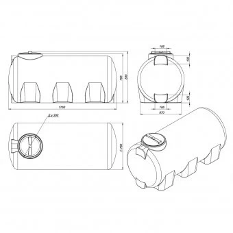 Емкость для воды Экопром H 750