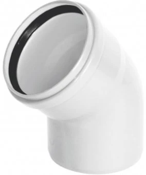 Отвод для внутренней канализации (малошумный) Шумэкс НПВХ 50/87
