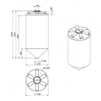 Емкость для воды Экопром ФМ 2000