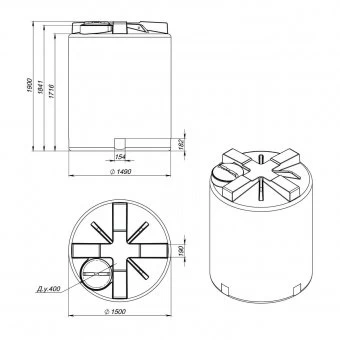 Бак для воды Экопром T 3000