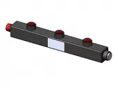 Гидравлический коллектор универсальный горизонтальный Zota на 3 выхода, до 70 кВт