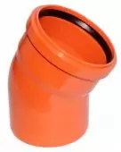 Отвод для наружной канализации НПВХ 400/30
