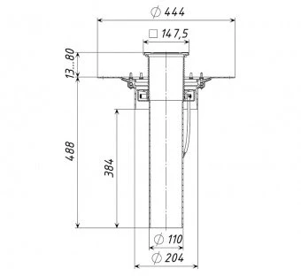 Воронка кровельная ТП-03.У.100/4-Э
