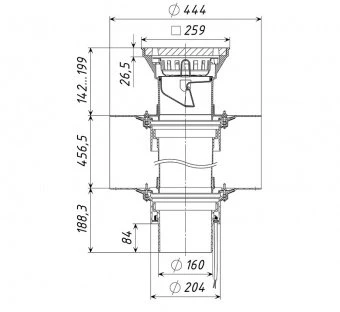 Кровельная воронка ТП-10.616-Э