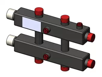 Распределительный коллектор горизонтальный Zota на 3 выхода, до 70 кВт