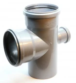 Крестовина одноплоскостная для внутренней канализации ПП 110x110x50/87* Flextron