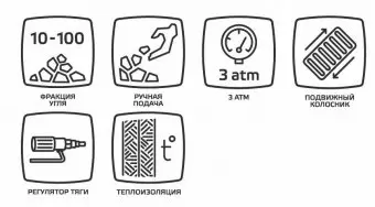 Угольный котел Zota Carbon 50