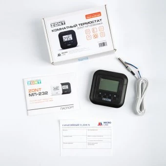 Комнатный термостат МЛ-232.black (RS-485)