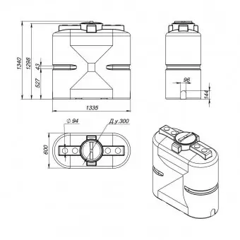 Емкость для дизельного топлива Экопром S 750 oil