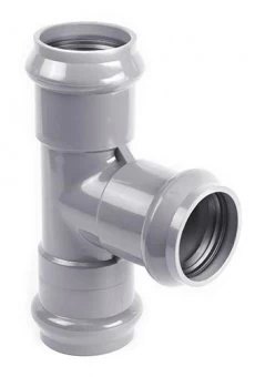 Тройник напорный трехраструбный НПВХ 110x90/90*