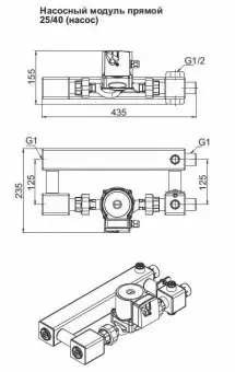 Насосная группа Zota с насосом 25-40/130