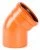 Отвод для наружной канализации НПВХ 160/45