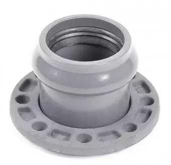 Патрубок напорный раструбный с металлическим фланцем 110х100