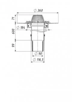 Воронка кровельная ТП-07.100/6-Э