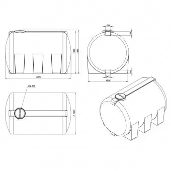 Емкость для воды Экопром H 8000
