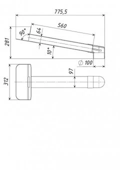 Воронка парапетная ТП-01.П.ПП