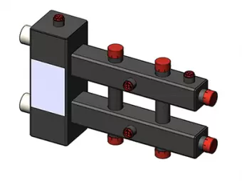 Гидрострелка с коллектором Zota, горизонтальная, 3 контура, до 70 кВт