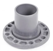 Патрубок напорный гладкий с металлическим фланцем 110x100