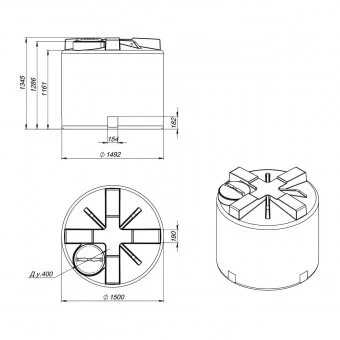Бак для воды Экопром T 2000