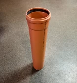 Труба для наружной канализации НПВХ SN4 110x1000 ХЕМКОР компакт