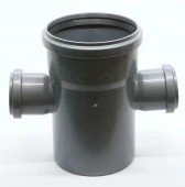 Крестовина одноплоскостная для внутренней канализации ПП 110x50х50/87* Flextron