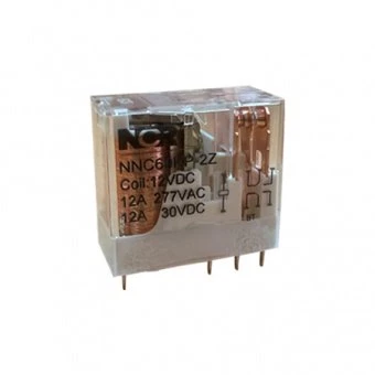 Реле промежуточное на DIN рейку, 12V DC в сборе