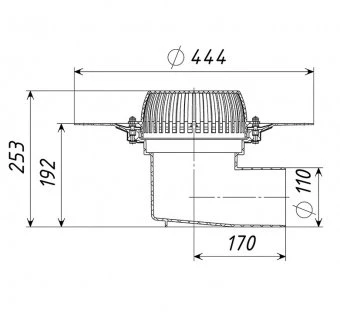 Кровельная воронка ТП-64