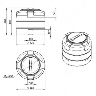 Бак для воды Экопром T 100