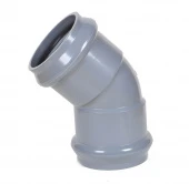 Отвод напорный двухраструбный НПВХ 225/45*