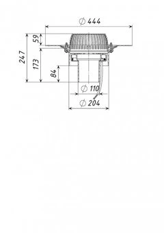 Воронка кровельная ТП-01.У.100-Э