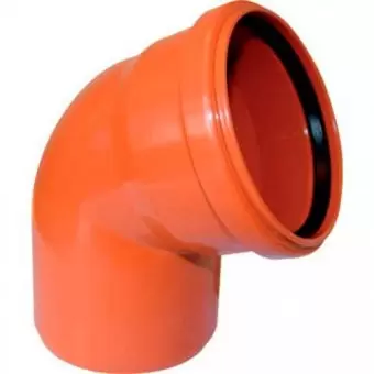 Отвод для наружной канализации НПВХ 110/67