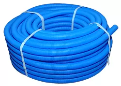 Труба ПНД гофрированная D32 (синяя) 50/39,8
