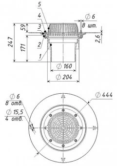 Воронка кровельная ТП-01.160