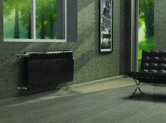 Биметаллический радиатор Royal Thermo BiLiner 500 Noir Sable, 8 секций