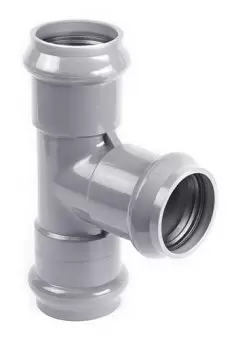 Тройник напорный трехраструбный НПВХ 225x110/90*