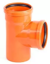 Тройник для наружной канализации НПВХ 500/400/90