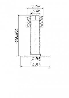 Аэратор ПП ТП-71.100, D=110 мм