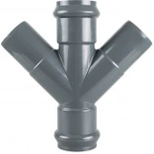 Крестовина двухраструбная напорная НПВХ 110x110x110/45*