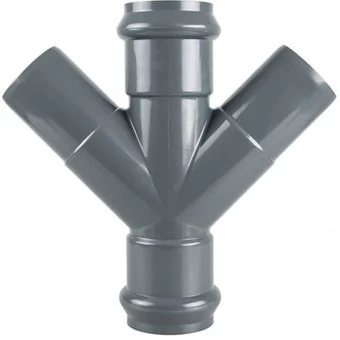 Крестовина двухраструбная напорная НПВХ 160x160x160/45*