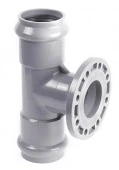 Тройник напорный с НПВХ фланцем 160x100