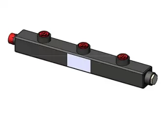 Гидравлический коллектор универсальный горизонтальный Zota на 3 выхода, до 70 кВт