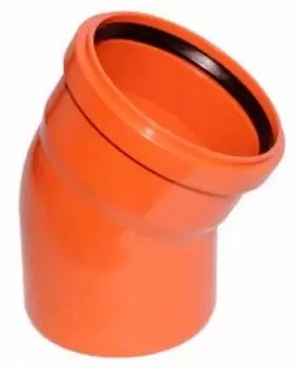 Отвод для наружной канализации НПВХ 250/30