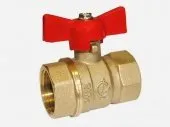 Кран шаровый латунь 3/4" ВР/ВР бабочка Галлоп