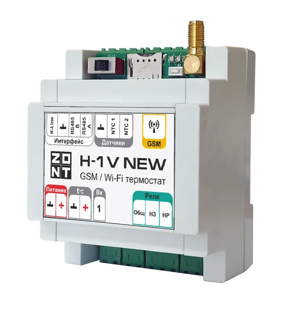 Wi-Fi/GSM-термостат ZONT H-1V NEW