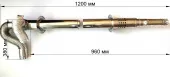 Дымоход коаксиальный Корейского типа 1000L (D75/100) STRIGHT CMF S-type (BR-С)