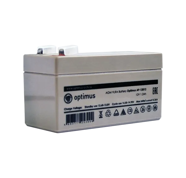 Аккумулятор Optimus OP12012, 12 В 1,2 А·ч