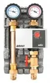 Прямая насосная группа Bravi 3/4" с насосом Wilo Yonos Para RS 15/6 RKC