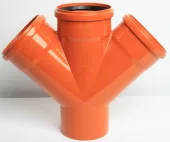 Крестовина для наружной канализации ПП 110x110x110/45* 