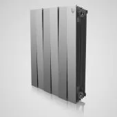 Биметаллический радиатор Royal Thermo PianoForte 500/Silver Satin, 12 секций