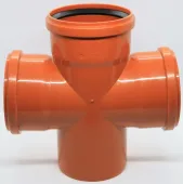 Крестовина для наружной канализации ПП 110x110x110/87* 